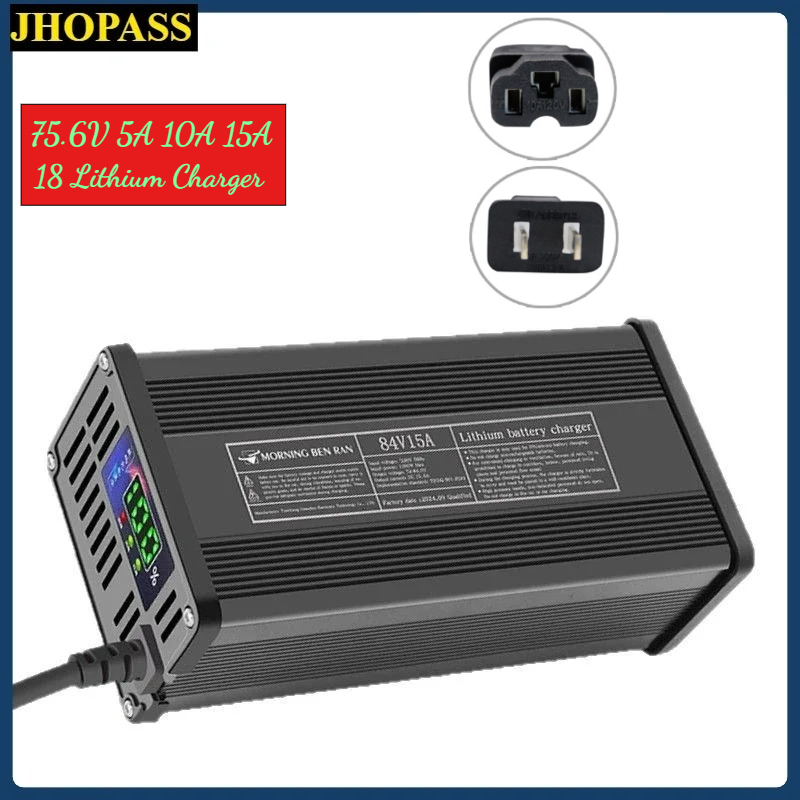 18S Smart LED 75,6V 5A 10A 15A – 84V 20A Smart Charger Bewertung und Preis