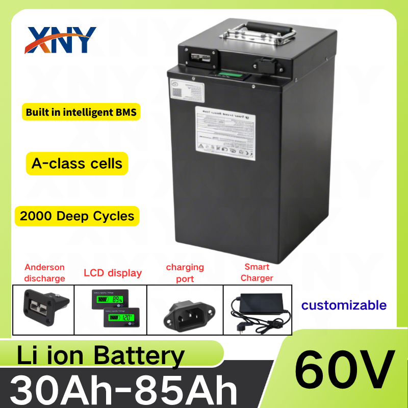 60V 30Ah 35Ah 45Ah 55Ah 65Ah 7 – 72V 40Ah Lifepo4 Battery Pack Bewertung und Preis